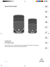 Behringer EUROLIVE B112W Snelstartgids