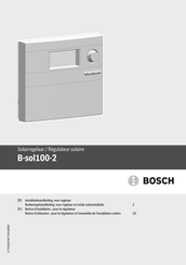 Bosch B-sol100-2 Installatie- En Bedieningshandleiding