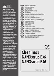 Clean Track NANOscrub E36 Handleiding