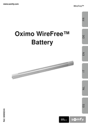 SOMFY Oximo WireFree Battery Installatiegids