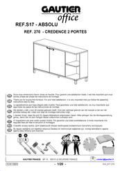 Gautier Office ABSOLU S17-270 Handleiding