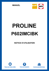 Proline P602IMCIBK Handleiding