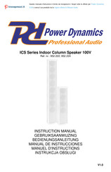 Power Dynamics ICS8 Gebruiksaanwijzing