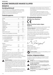 DeWalt DCG413 Handleiding