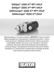 SATA SATAjet 1000 A RP/HVLP Gebruikershandleiding