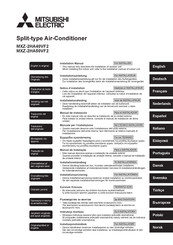 Mitsubishi Electric MXZ-2HA40VF2 Installatiehandleiding