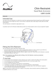 ResMed Chin Restraint Gebruiksaanwijzing