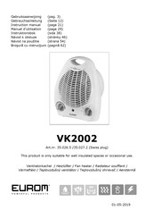 EUROM VK2002 Gebruiksaanwijzing