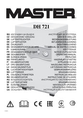 Master DH 721 Gebruiksaanwijzing