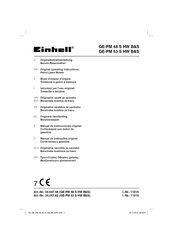 EINHELL 34.047.56 Originele Handleiding