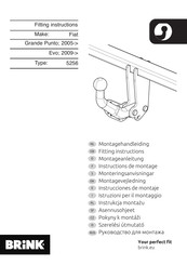 Brink 5256 Montagehandleiding