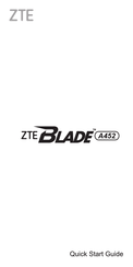 ZTE Blade A452 Snelstartgids