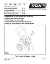 Titan Performance 1650e Series Gebruiksaanwijzing