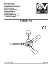 Vortice NORDIK HD Gebruiksaanwijzing