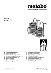 Metabo AS 20 L Oorspronkelijke Gebruiksaanwijzing