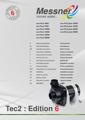 Messner eco-Tec2 13000 Gebruiksaanwijzing