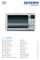 SEVERIN MW 7755 Gebruiksaanwijzing