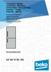 Beko RCNA366K30W Gebruiksaanwijzing