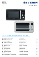 SEVERIN MW 9550 Gebruiksaanwijzing