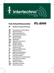 INTERTECHNO ITL-2000 Bedieningshandleiding