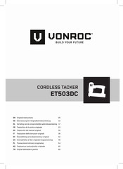 VONROC ET503DC Vertaling Van De Oorspronkelijke Gebruiksaanwijzing