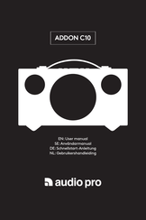 Audio Pro ADDON C10 Gebruikershandleiding