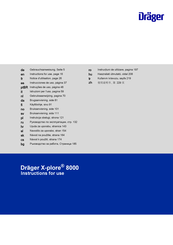 Dräger X-plore 8000 Gebruiksaanwijzing