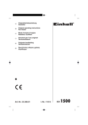 EINHELL KH 1500 Originele Handleiding