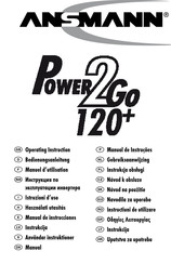 ANSMANN Power2Go 120+ Gebruiksaanwijzing