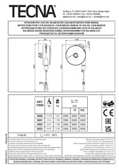 TECNA 9321 Gebruiksaanwijzing