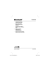 EINHELL TC-US 400 Originele Handleiding