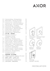 Hansgrohe AXOR Urquiola 11625 Series Gebruiksaanwijzing