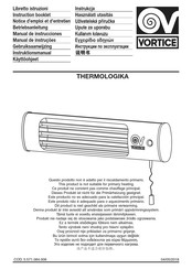 Vortice THERMOLOGIKA Gebruiksaanwijzing