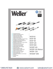Weller WXP 90 Vertaling Van De Oorspronkelijke Gebruiksaanwijzing