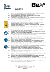 BEA 33/13-777C Aanvulling Op De Gebruiksaanwijzing