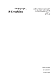 Electrolux EHG 6824 X Gebruiksaanwijzing En Installatievoorschrift