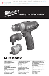 Milwaukee M12BDDXKIT-202C Oorspronkelijke Gebruiksaanwijzing