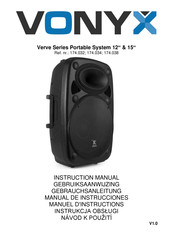 Vonyx Verve Series Gebruiksaanwijzing