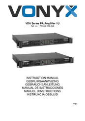 Vonyx VDA500 Gebruiksaanwijzing