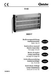 Bartscher IV-65 Gebruiksaanwijzing