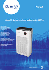 Clean Air Optima CA-510Pro Gebruiksaanwijzing