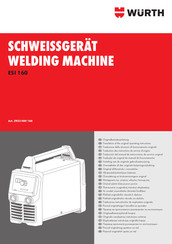 Würth 5952 000 160 Vertaling Van De Originele Gebruiksaanwijzing