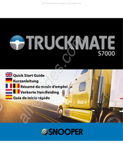 Snooper TRUCKMATE S7000 Verkorte Handleiding