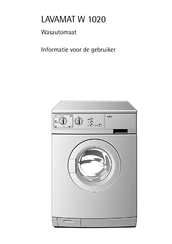 AEG LAVAMAT W 1020 Gebruikersinformatie