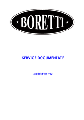 BORETTI BVW-962 Servicehandleiding