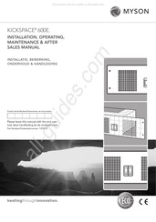 Myson KICKSPACE 600E Installatie- En Onderhoudshandleiding