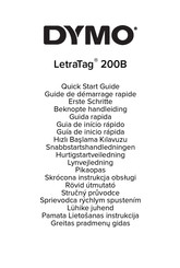 Dymo LetraTag 200B Beknopte Handleiding