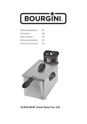 Bourgini Classic Deep Fryer 3.0L Gebruiksaanwijzing