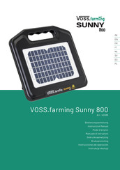 VOSS.farming Sunny 800 Gebruiksaanwijzing