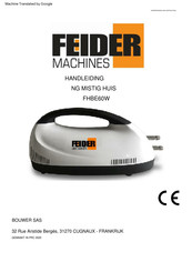 FEIDER Machines FHBE60W Handleiding